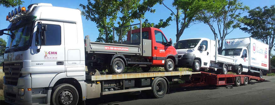 CMN transports : Transport de véhicules de chantier