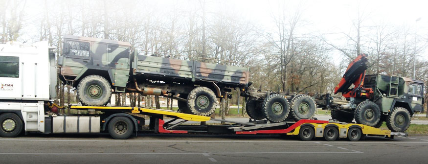 CMN Transport de véhicules militaires lourds